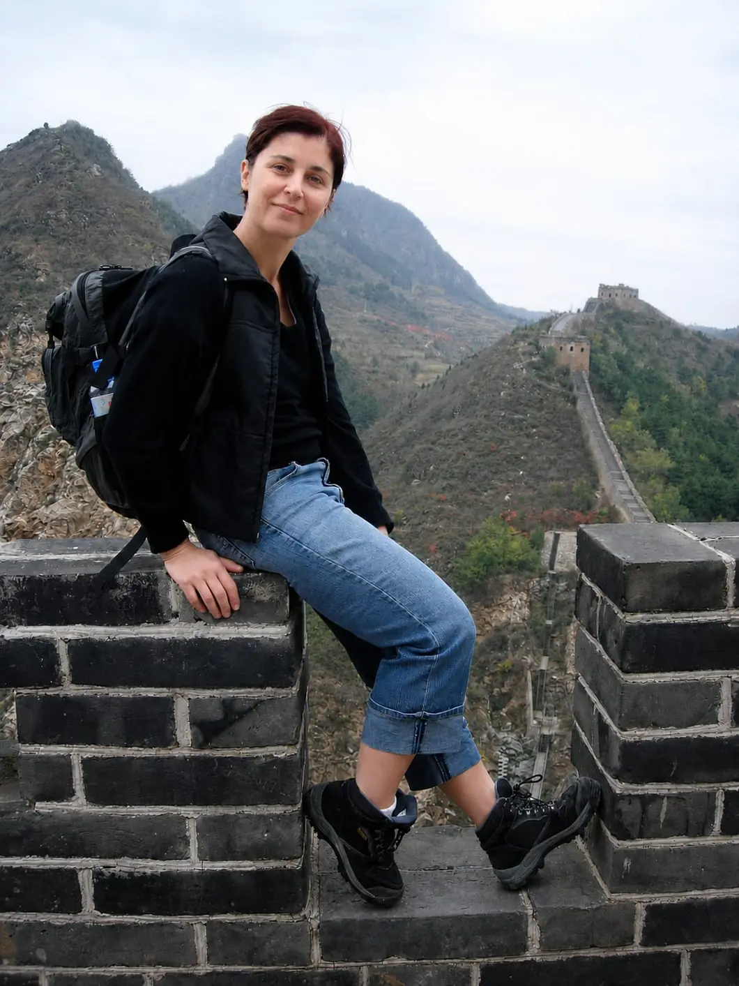 Donna at the Great Wall of China
